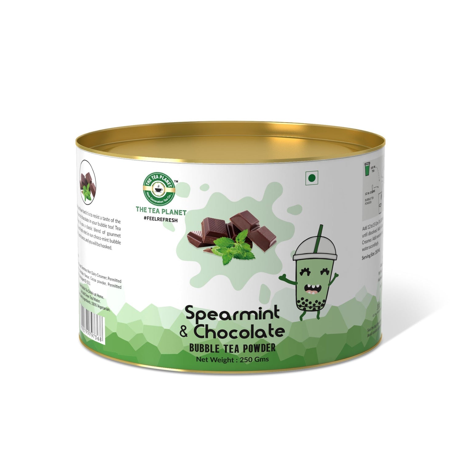 Spearmint Chocolate Bubble Tea Premix