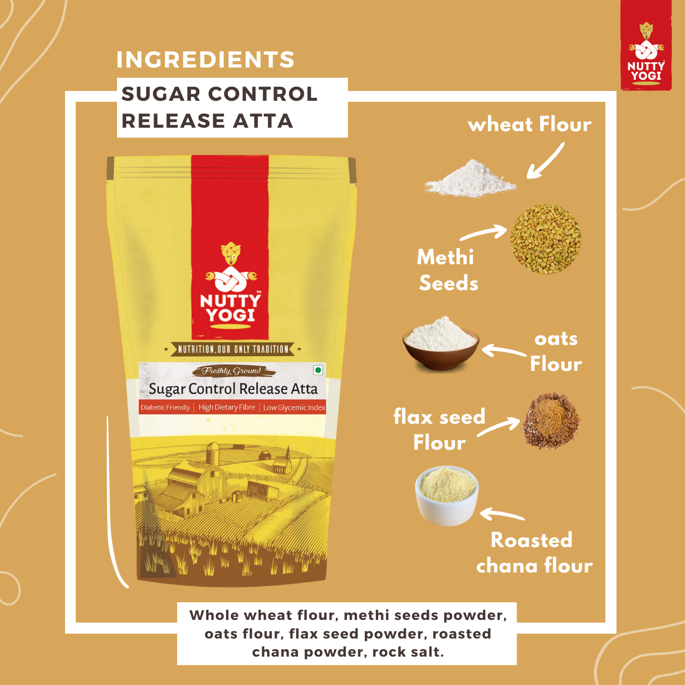 Nutty Yogi Sugar Control Release Atta