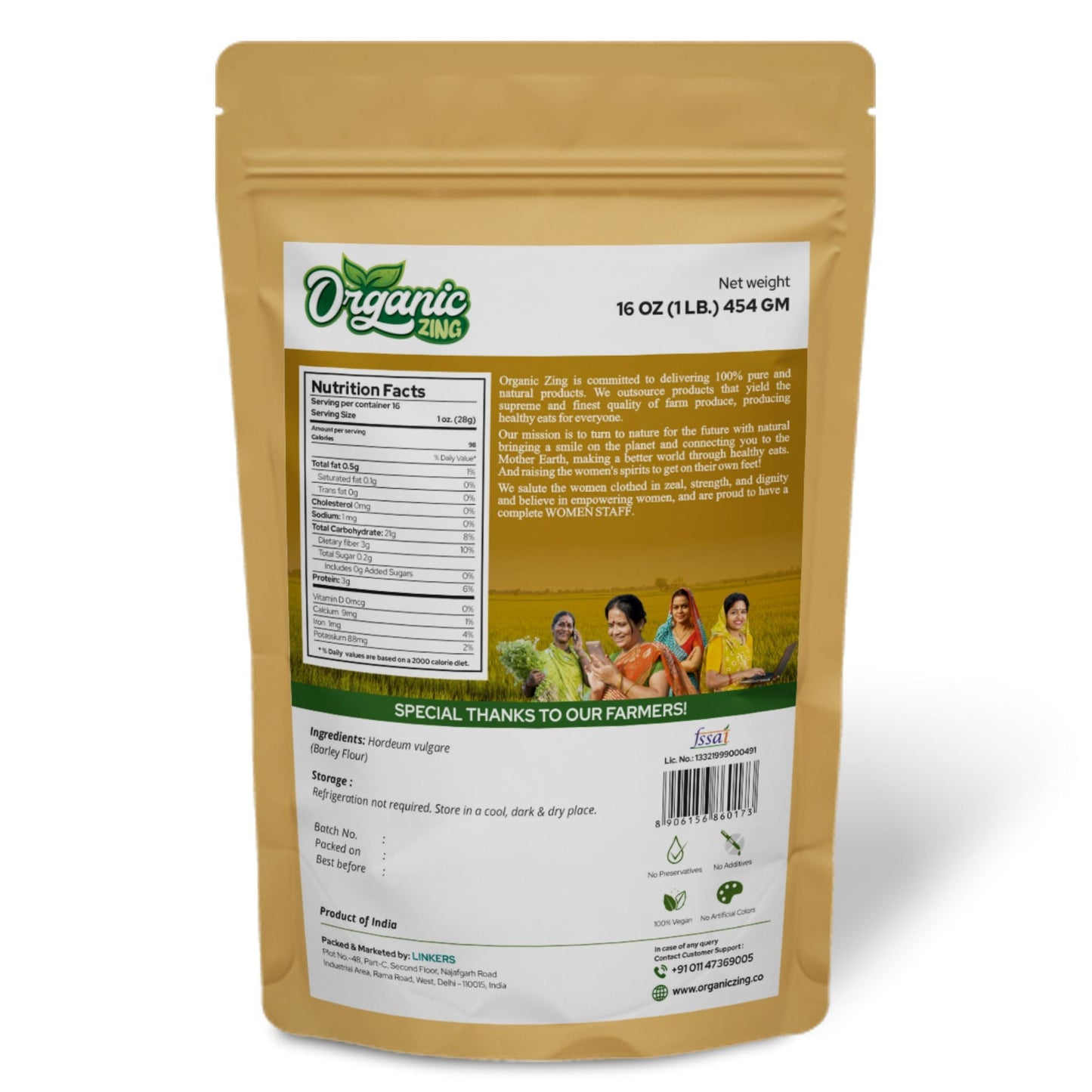 Pure and Natural Barley Flour