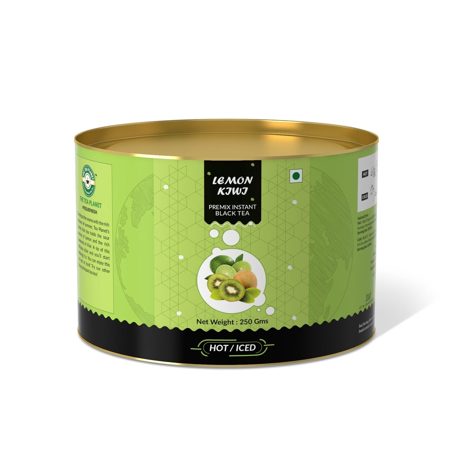 Lemon Kiwi Flavored Instant Black Tea