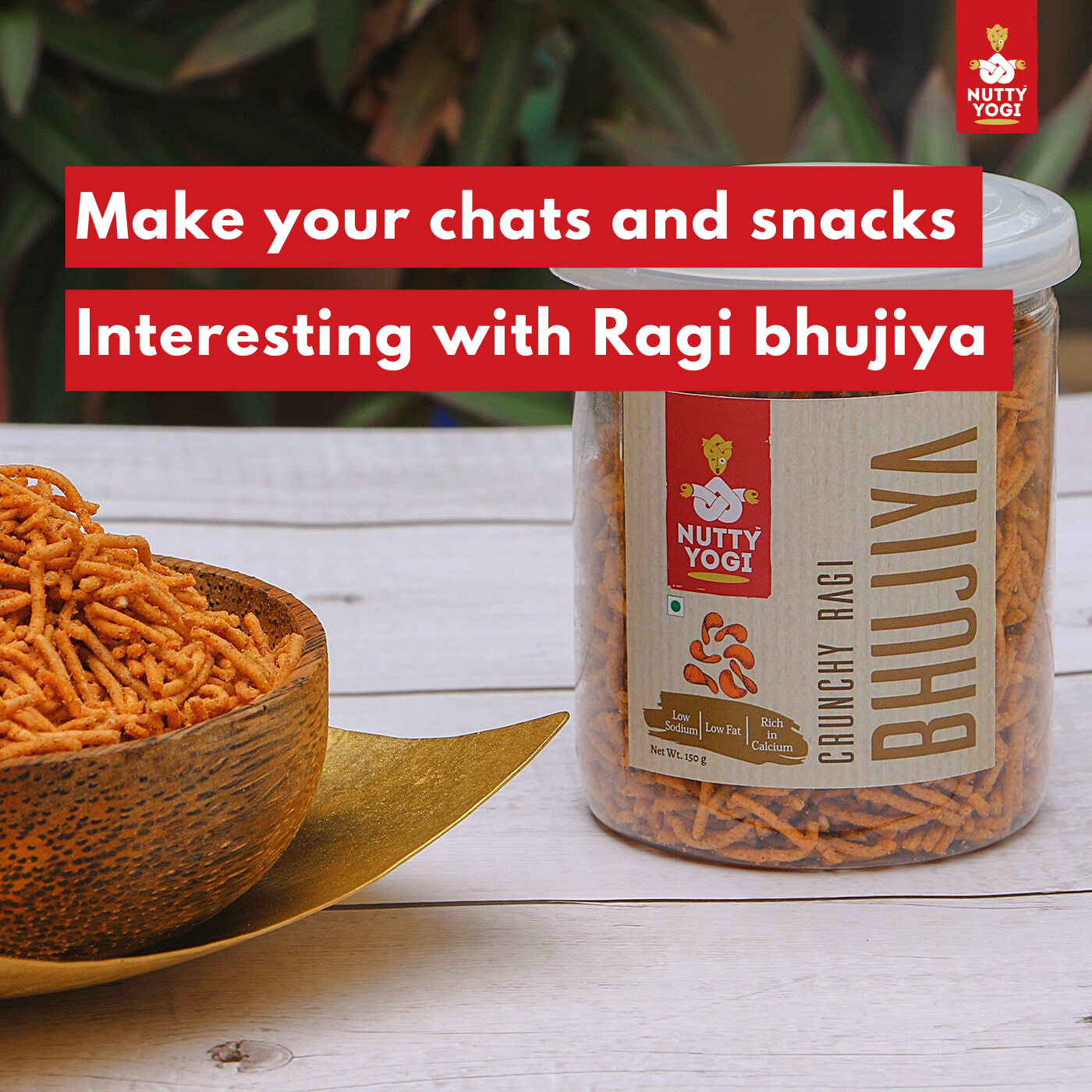 Nutty Yogi Ragi Bhujiya - 150gm