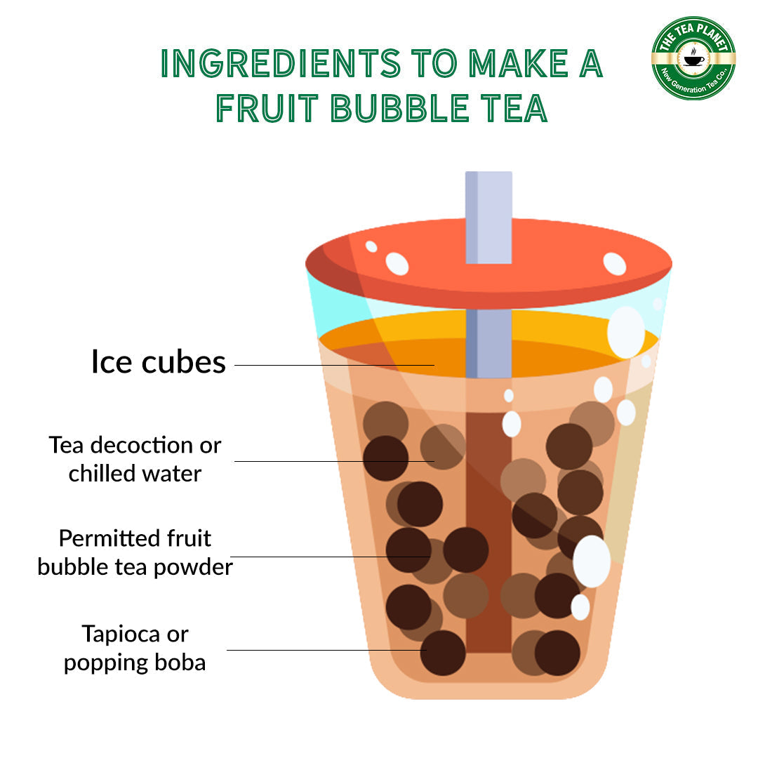 Lemon & Peppermint Fruit Bubble Tea Premix