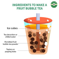 Lemon & Peppermint Fruit Bubble Tea Premix