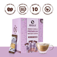 96 French Vanilla Coffee Sachets Box (Free Coffee Sachet Inside)