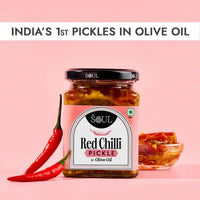 Red  Chilli Pickle in Olive Oil