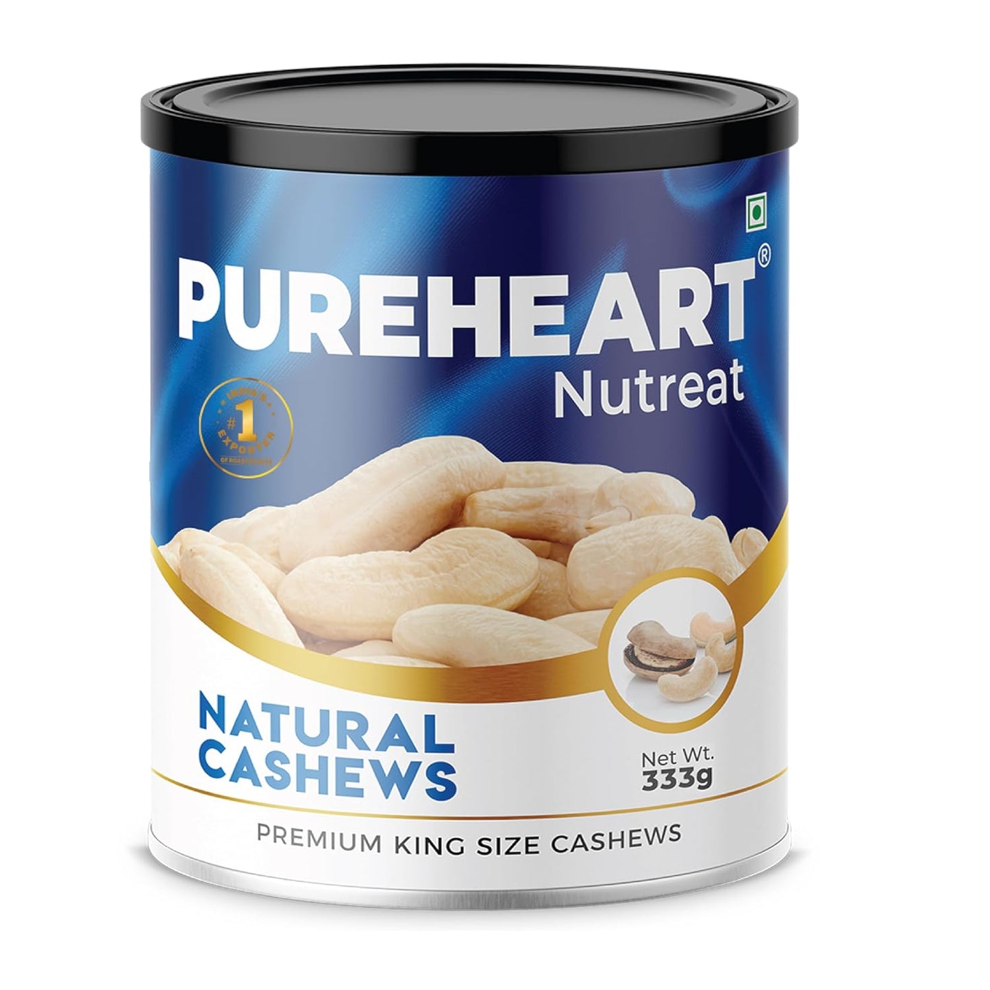 PUREHEART Nutreat Natural Cashews  Premium Whole Crunchy & Delicious Cashewnuts/Kaju/Dry Fruit