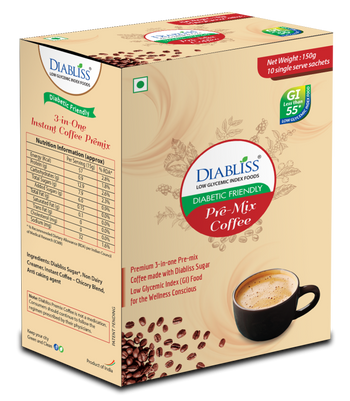 Diabliss Diabetic Friendly Pre-Mix Coffee 150g