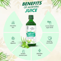 Aloevera Juice Strongest Aloevera Juice with 80% pulp-Revitalize Hair and Skin