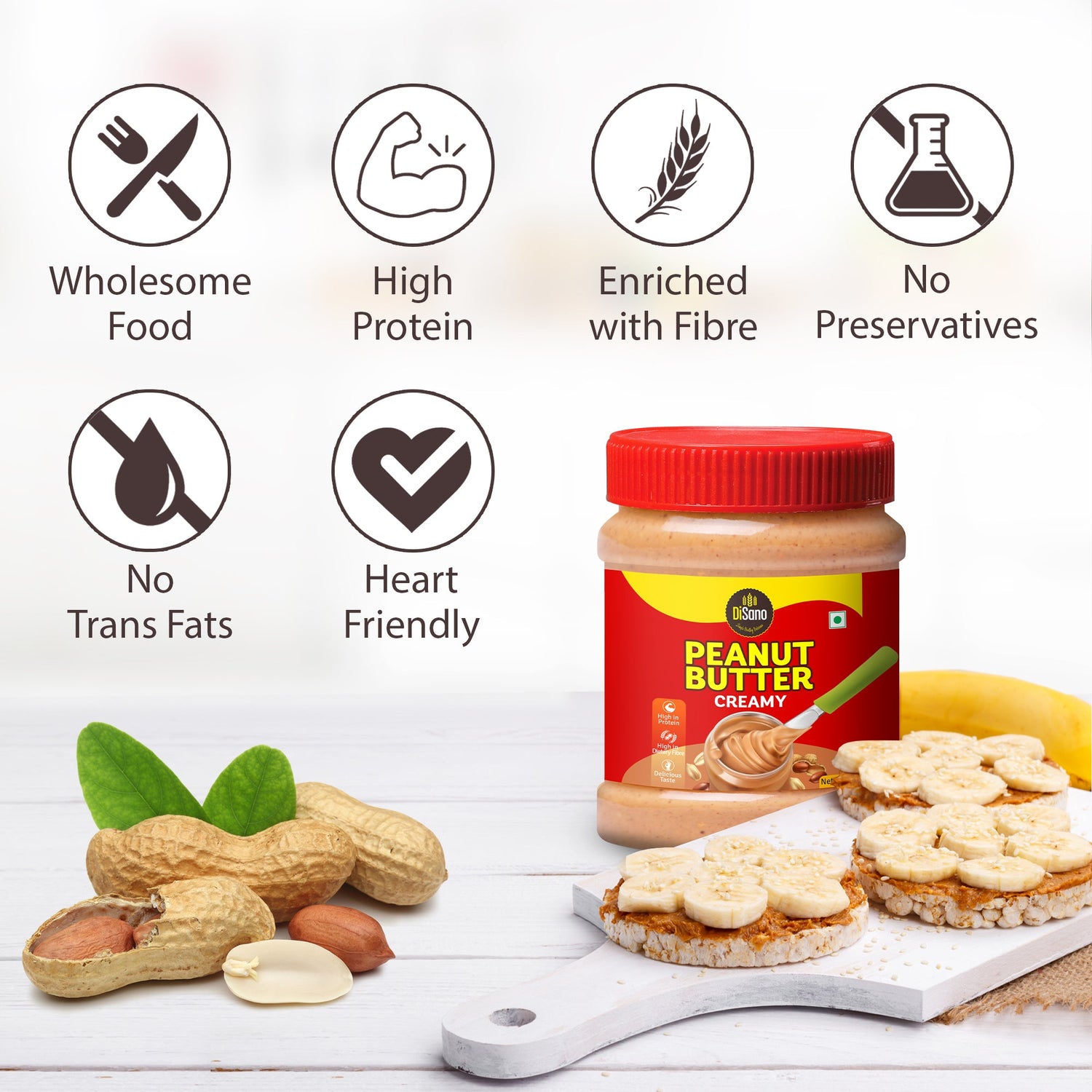 DiSano Peanut butter creamy-350 gms