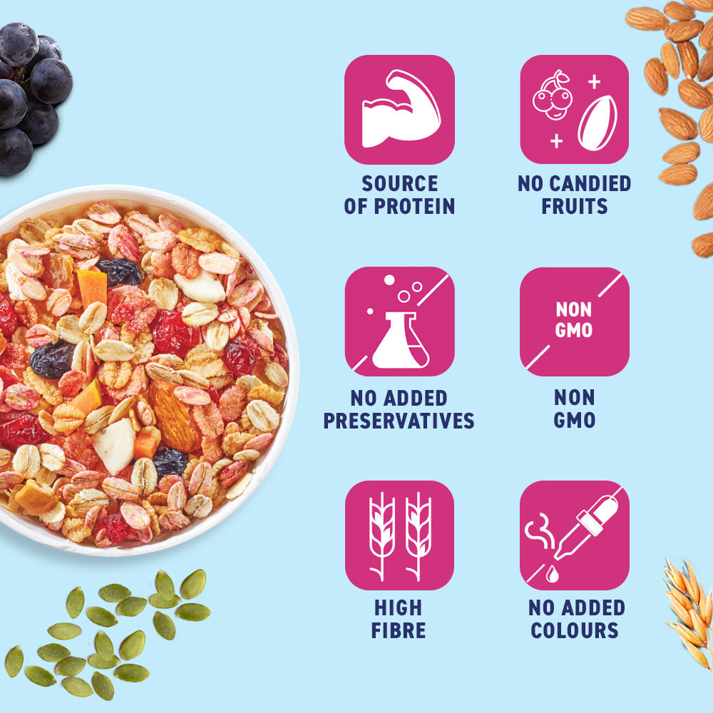 No Added Sugar – Fruits, Nuts & Seeds Muesli