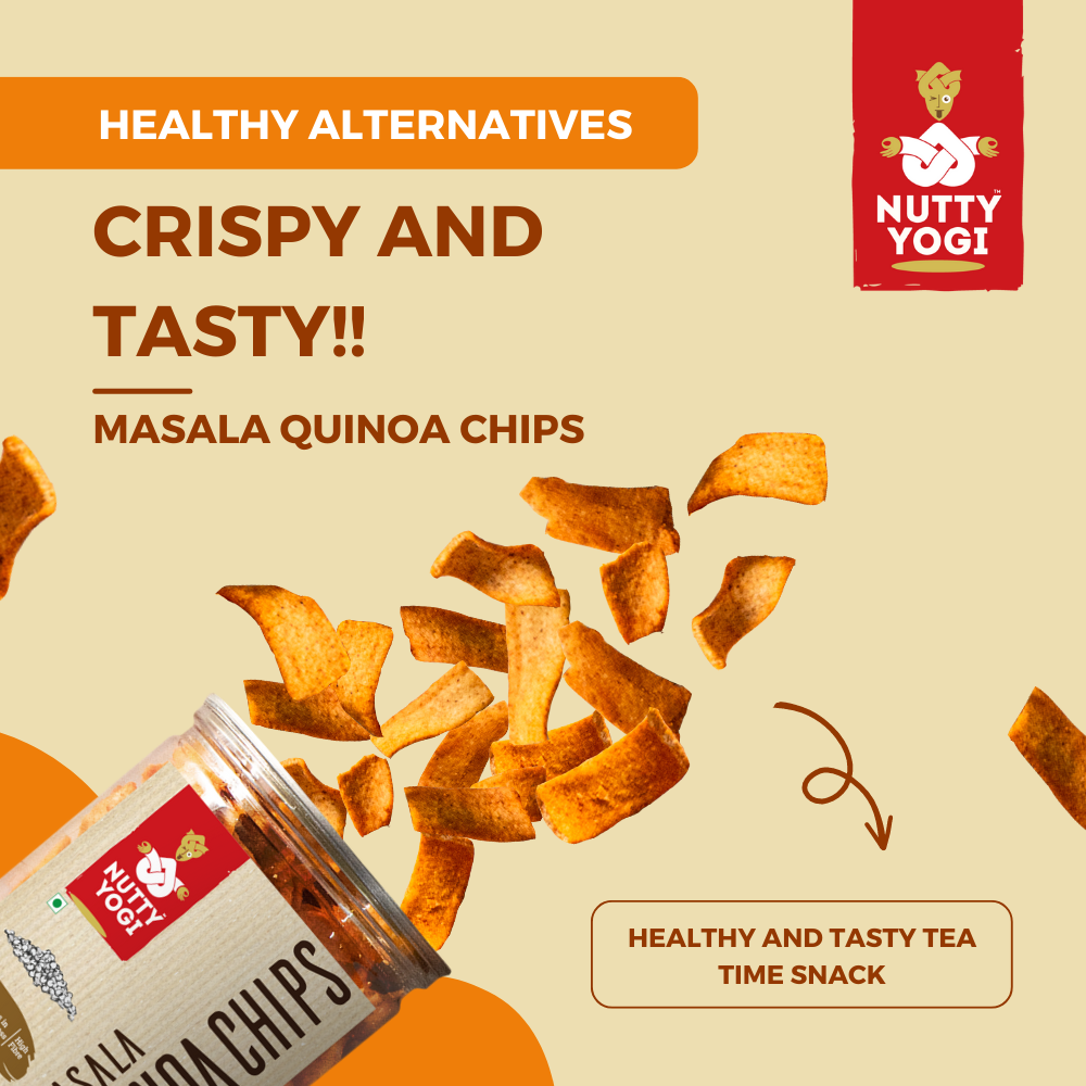 Nutty Yogi Masala Quinoa Chips 100gm