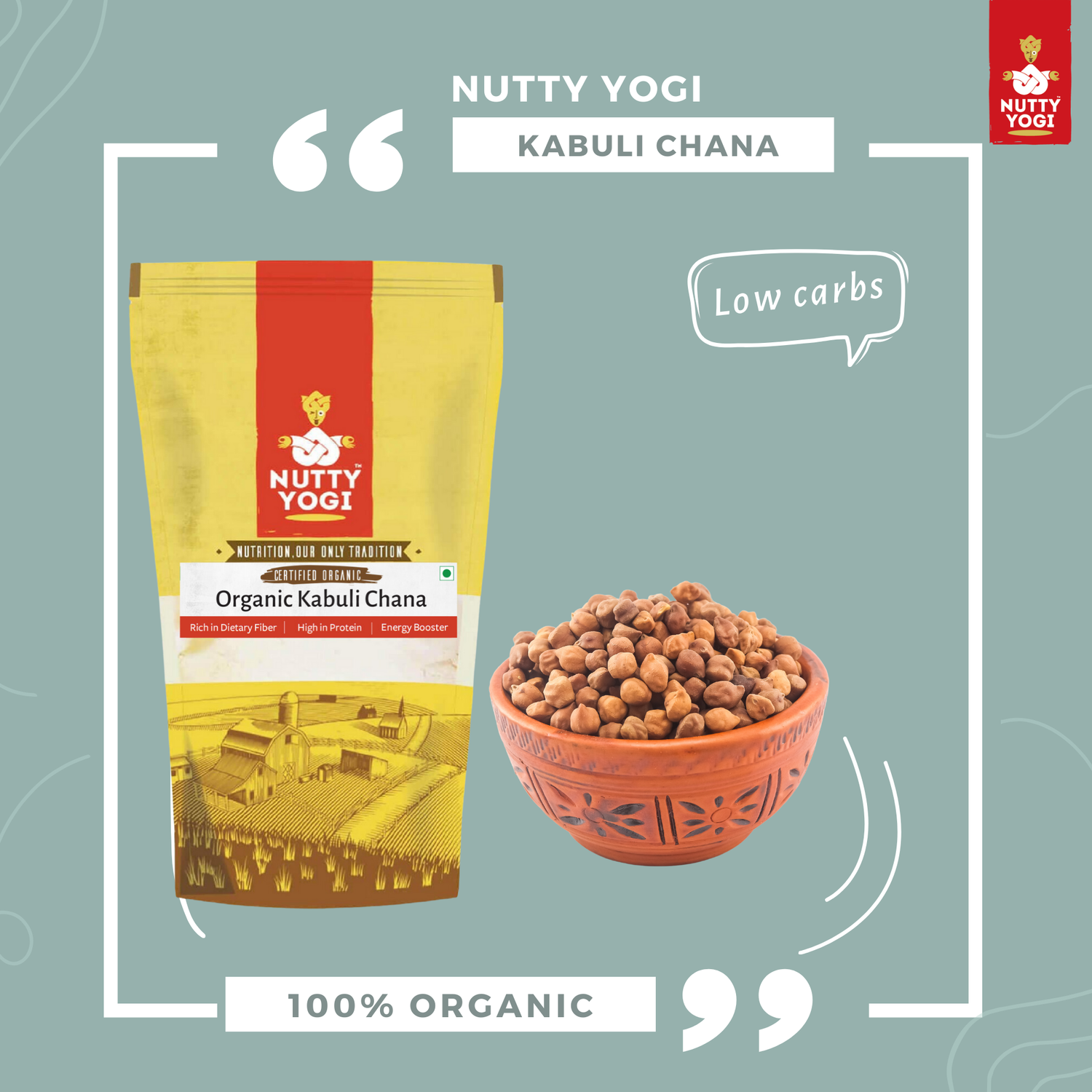 Nutty Yogi Organic Kabuli Chana