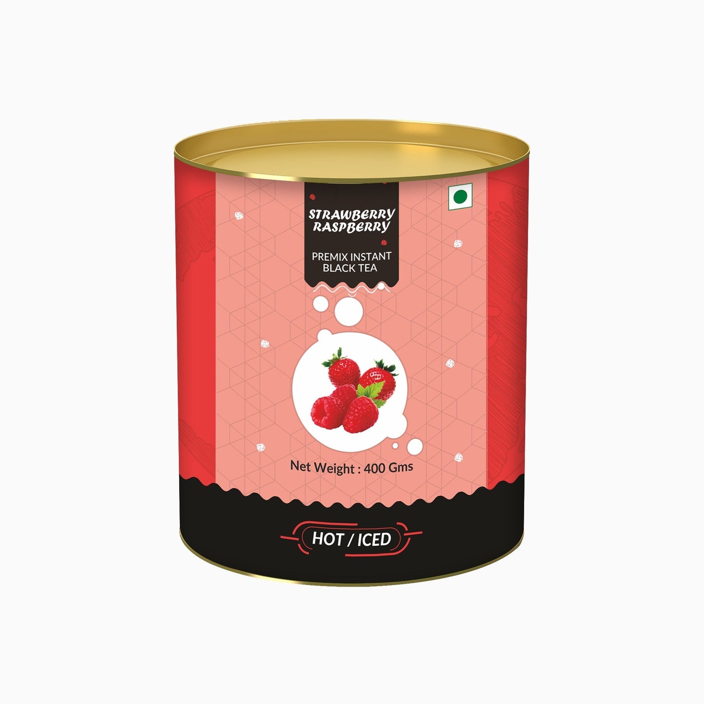 Strawberry & Rasberry Flavored Instant Black Tea