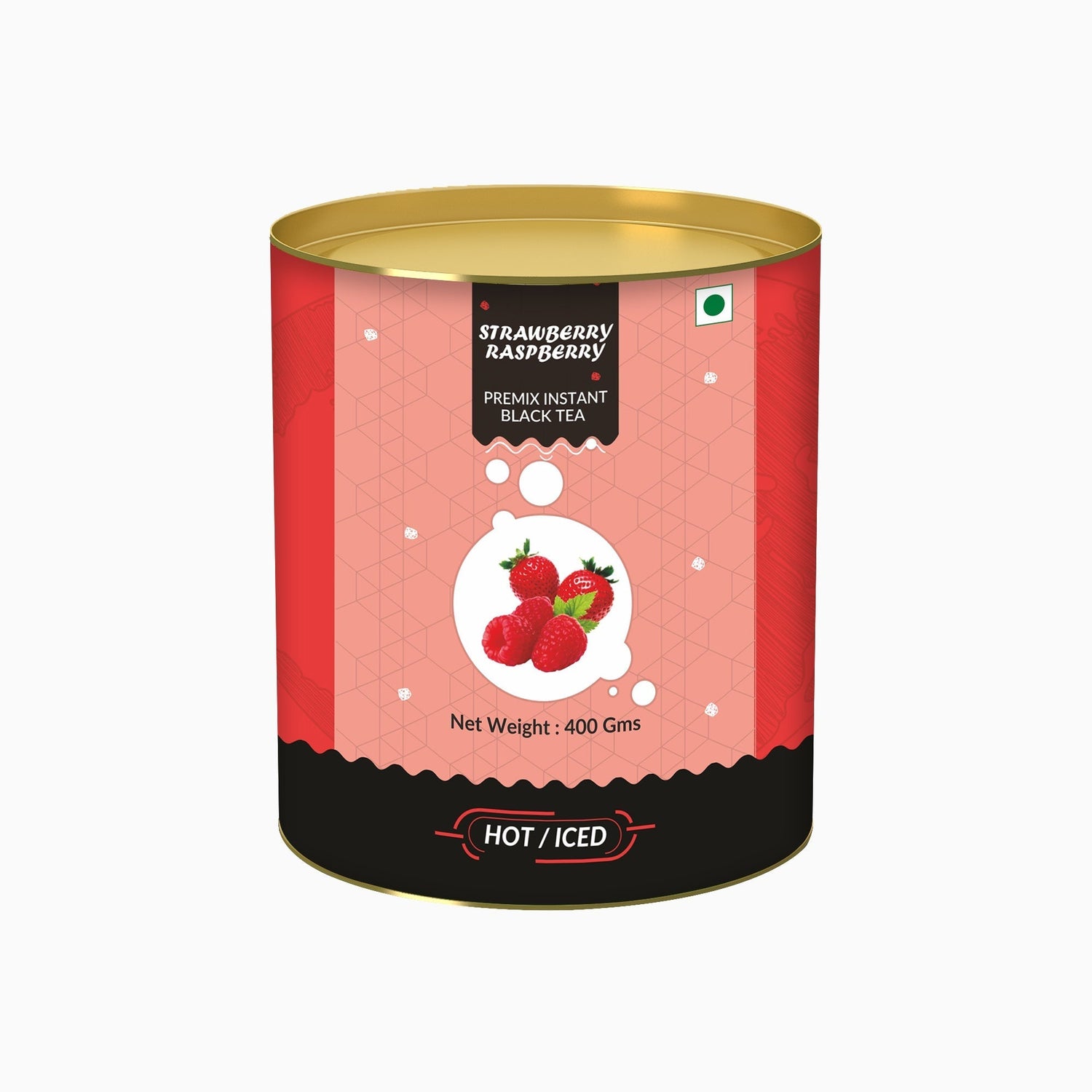 Strawberry & Rasberry Flavored Instant Black Tea