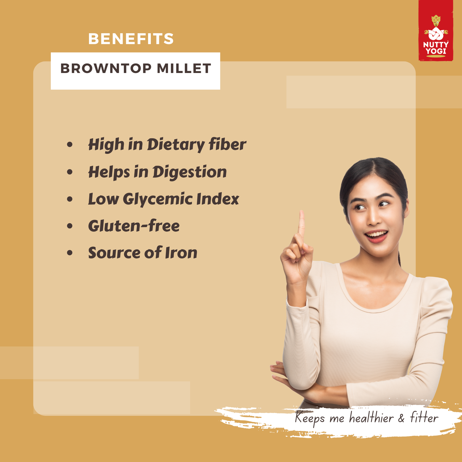 Nutty Yogi Organic Browntop Millet