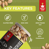 Nutty Yogi Pista 450g | Pista Dry Fruit, Shelled Nuts Super Crunchy & Delicious Healthy Snack | Vitamins & Minerals Rich