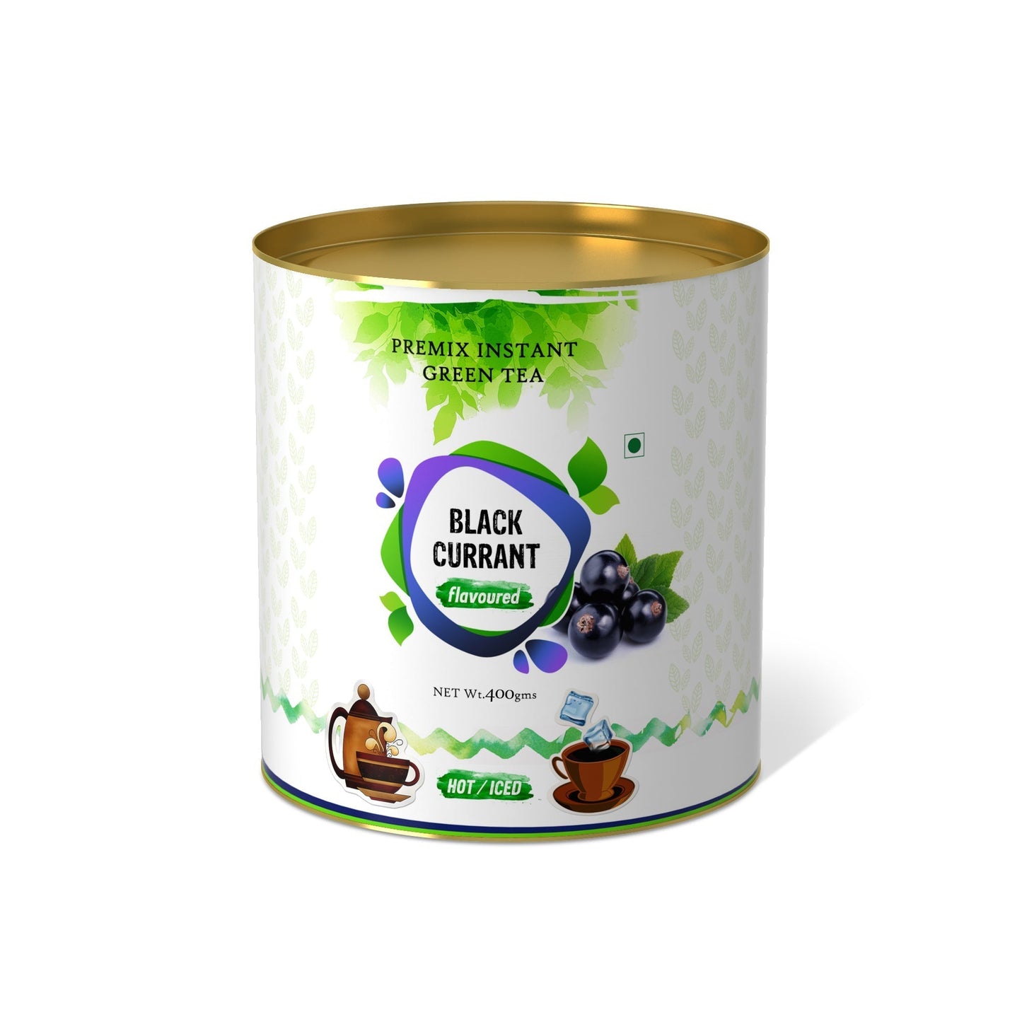 Black Currant Flavored Instant Green Tea