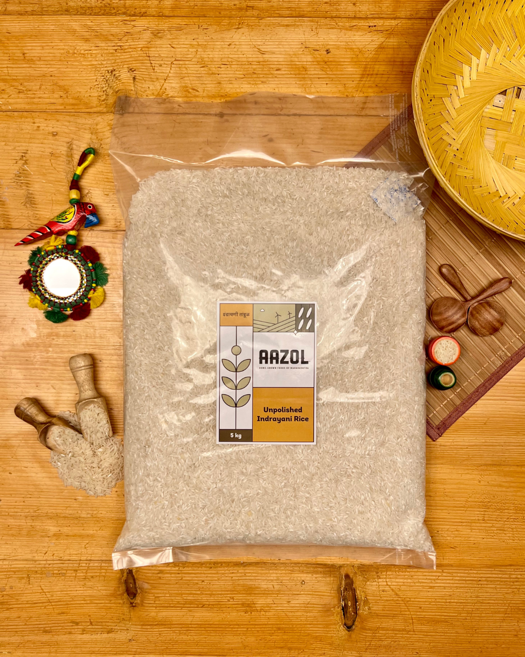 Unpolished Indrayani Rice (1kg/5kg)