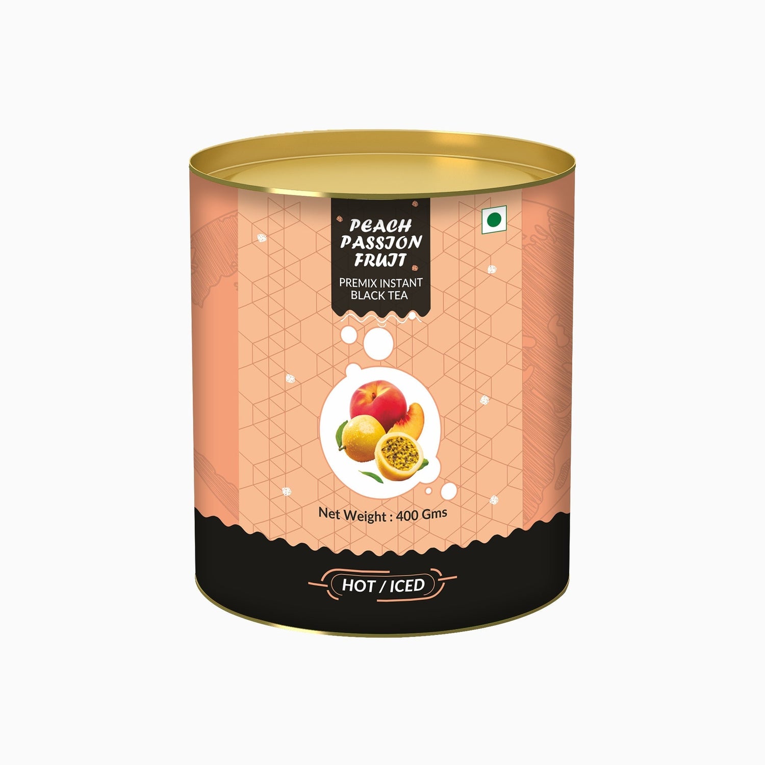 Peach & Passion Fruit Flavored Instant Black Tea