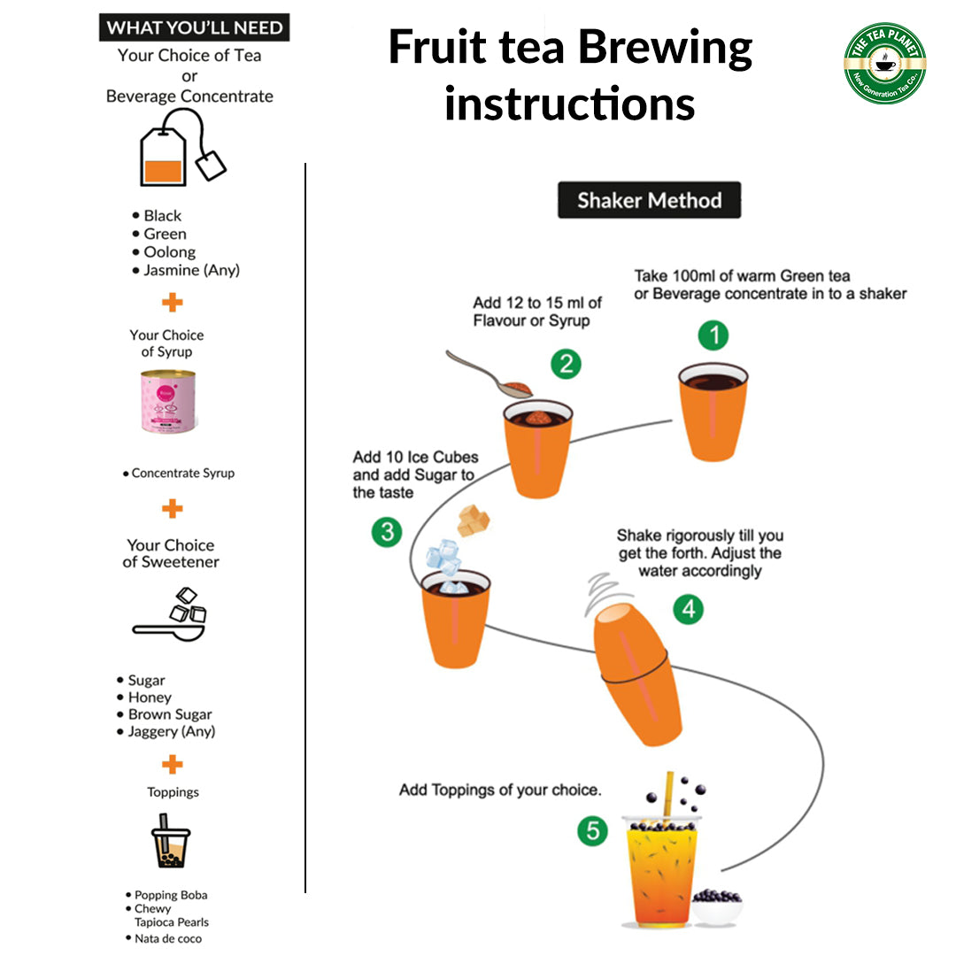 Jasmine Flower Fruit Bubble Tea Premix