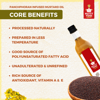 Nutty Yogi Panchphoran Infused Mustard Oil 500ml