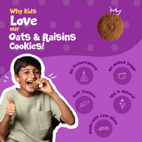 Oats and Raisins Cookies 150 Gms Each (2 Pack)