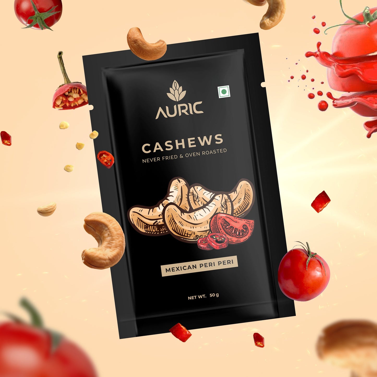 Auric Premium Quality Flavoured Cashews