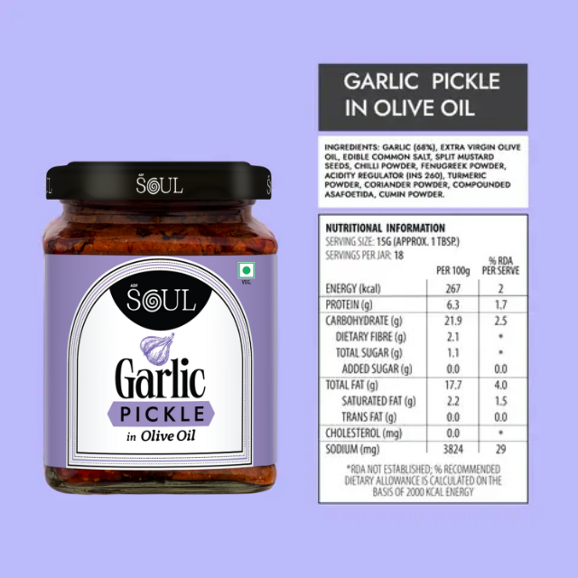 Garlic Pickle in Olive Oil