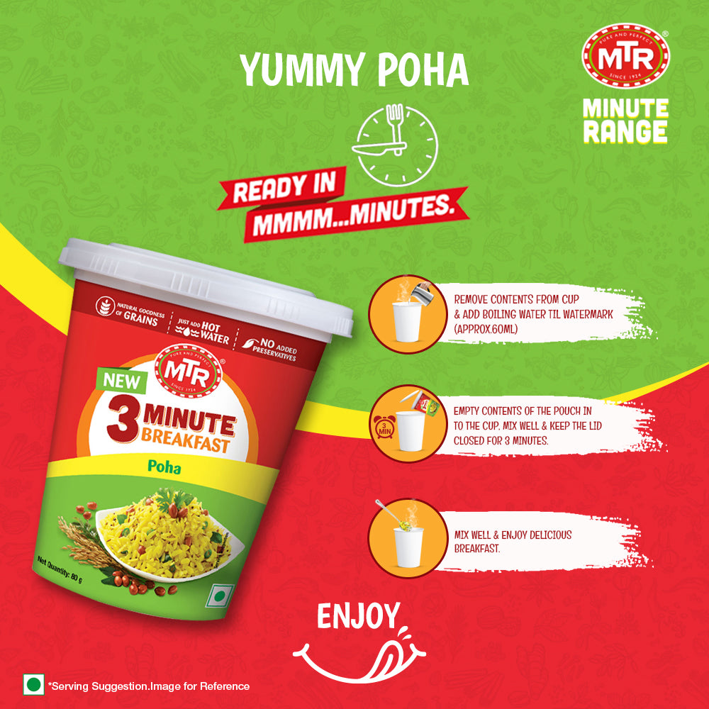 MTR 3 Minute Poha Cup 80 g