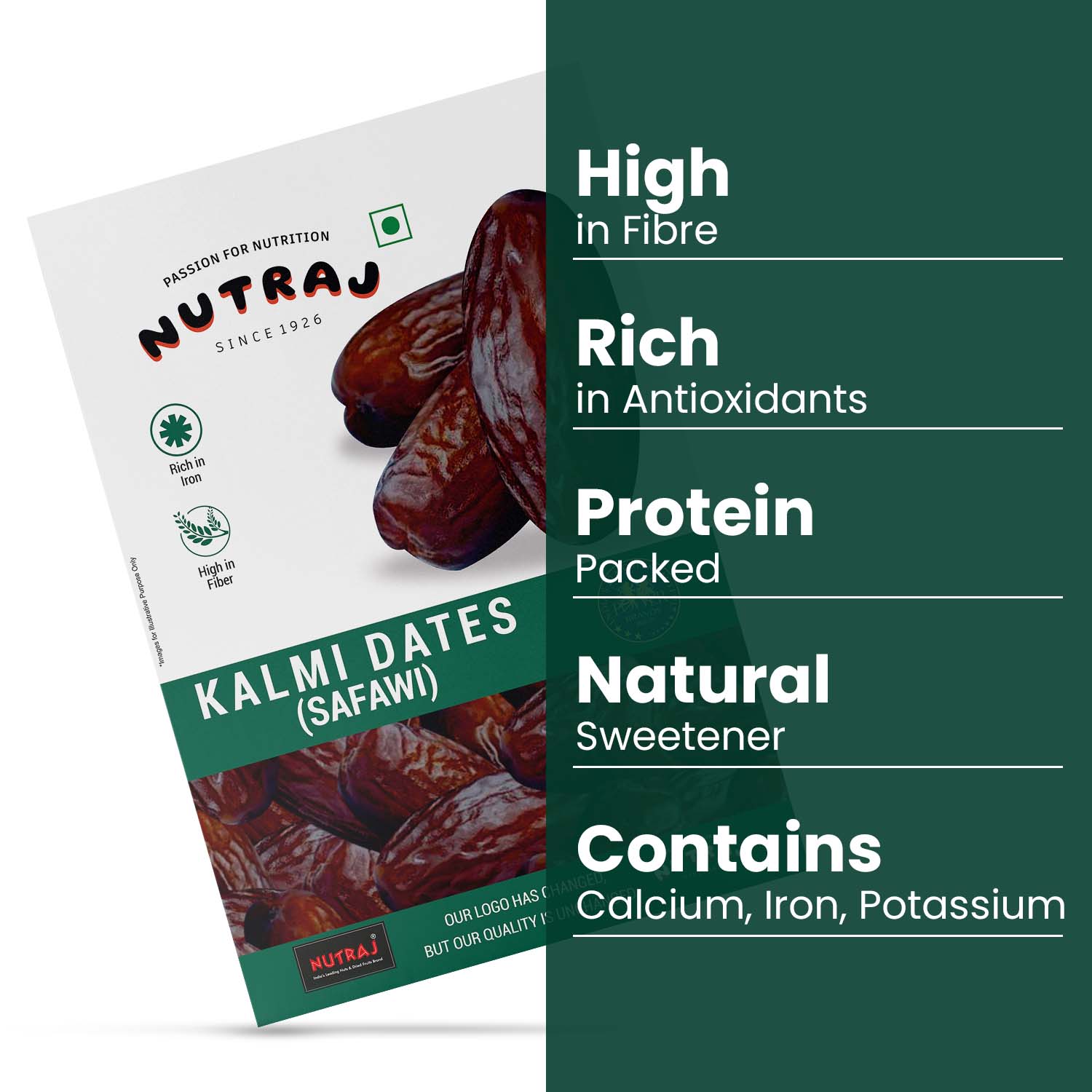 Nutraj Kalmi Dates (khajoor) 500gm