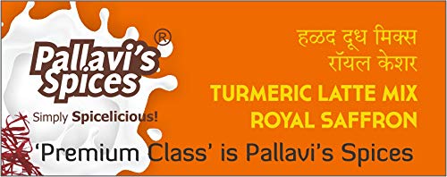 Pallavi's Spices Turmeric Milk Mix Royal Saffron - 50 gms (pack of 2)