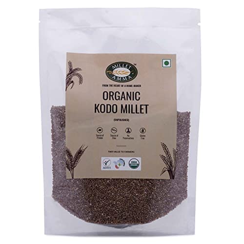 Millet Amma Unpolished Organic  Millet - 1000 gms (pack of 2)