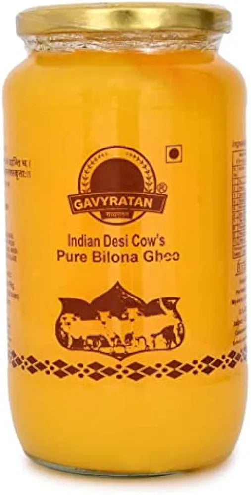 Gavyratan A2 Cow Desi ghee Bilona Ghee 1l in Pantry, 100% Pure A2 Cow Desi Ghee Made Using Traditional Bilona Method Ghee 1 Ltr. A2 Cow Ghee Organic