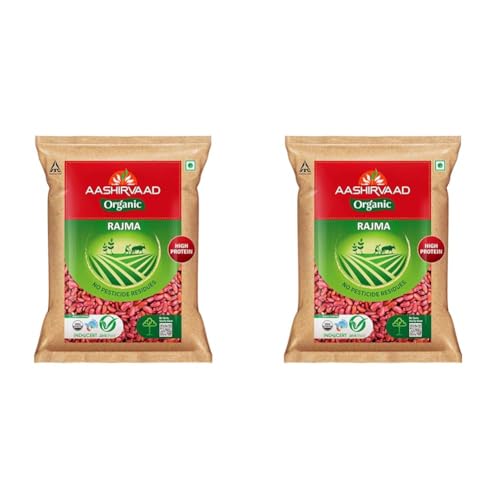 Aashirvaad Organic Rajma - 500 gms (Pack of 2)