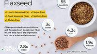 NutriOrganics Pure Alsi Flax Seeds 1kg - Seeds Raw Unroasted Flaxseeds for Hair Growth Seeds for Eating | Rich in Omega 3 Fatty Acids, Magnesium, Phosphorus & Protein | Source of Iron & Dietary Fibre