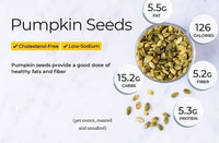 Nutri Organics Raw Pumpkin Seeds for Eating 500 g, Immunity Booster Jumbo Pumpkin Seeds