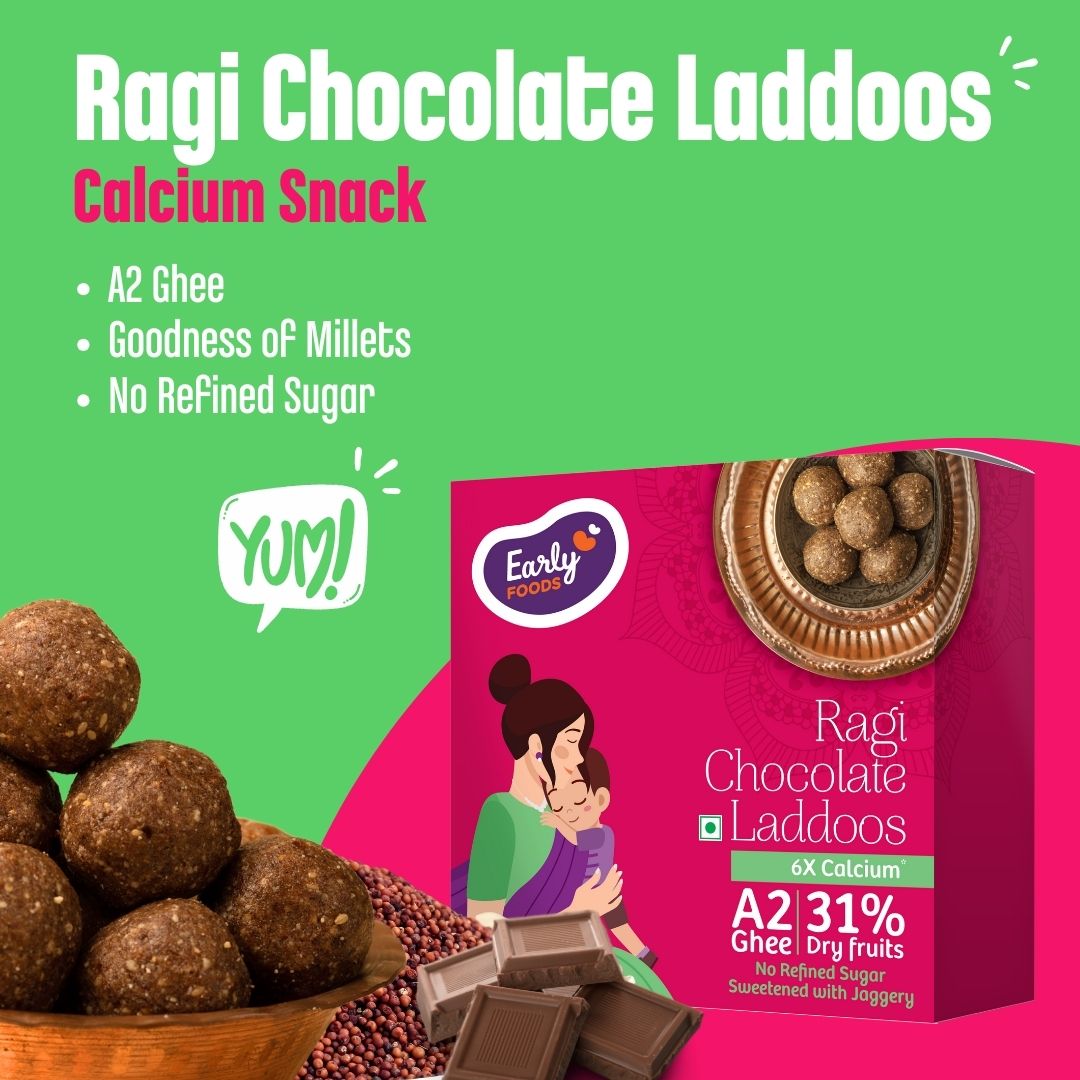 Ragi Chocolate A2 Ghee Laddoos