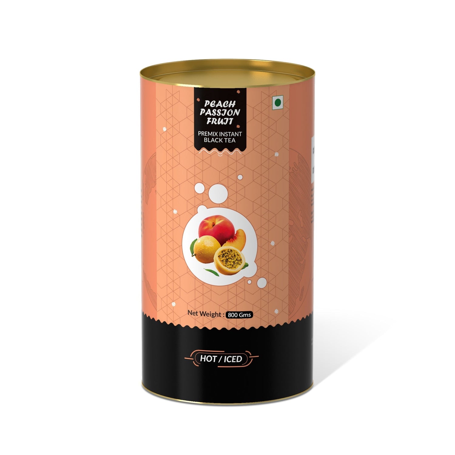 Peach & Passion Fruit Flavored Instant Black Tea