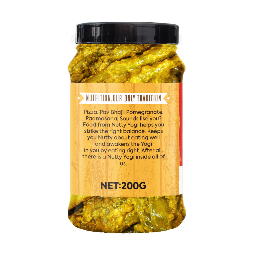 Nutty Yogi Green Chilli Pickle 200g