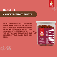 Nutty Yogi Crunchy Beetroot Bhujiya - 150 gm