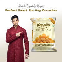 Happilo Essentials Seedless Indian Raisins 500g