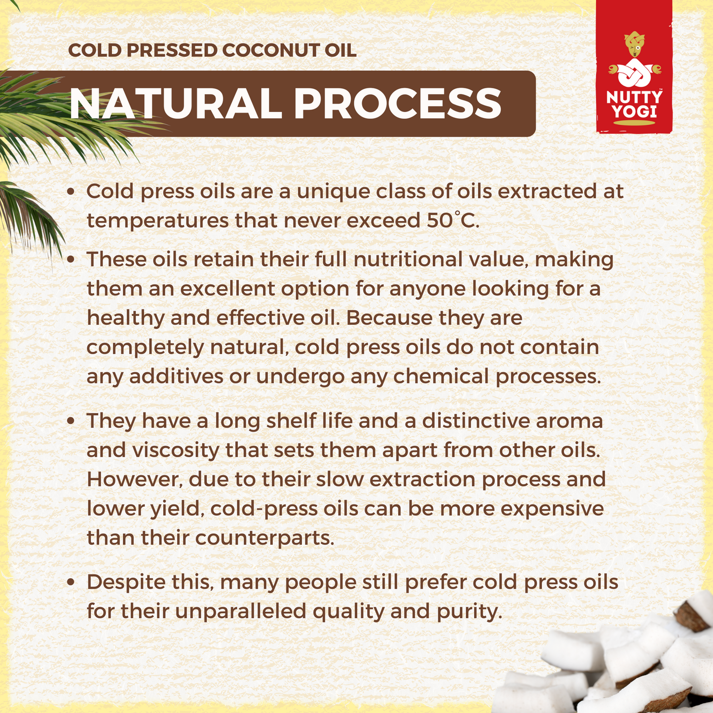 Nutty Yogi Organic Cold Pressed Coconut Oil