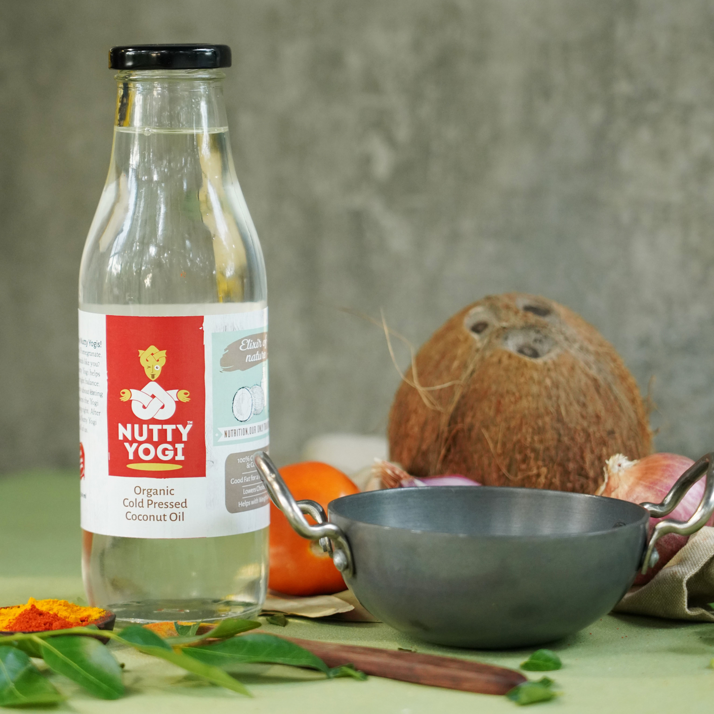 Nutty Yogi Organic Cold Pressed Coconut Oil