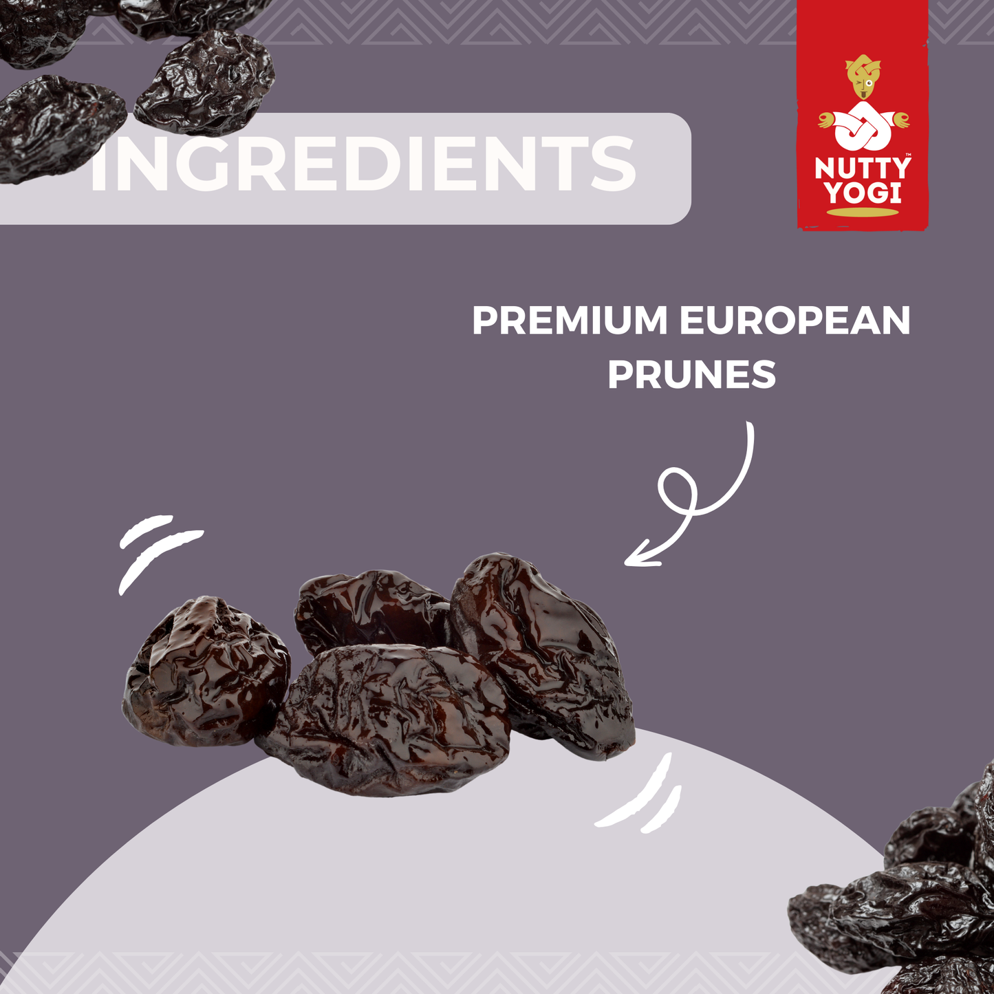 Nutty Yogi Premium Pitted Prunes 250 gm