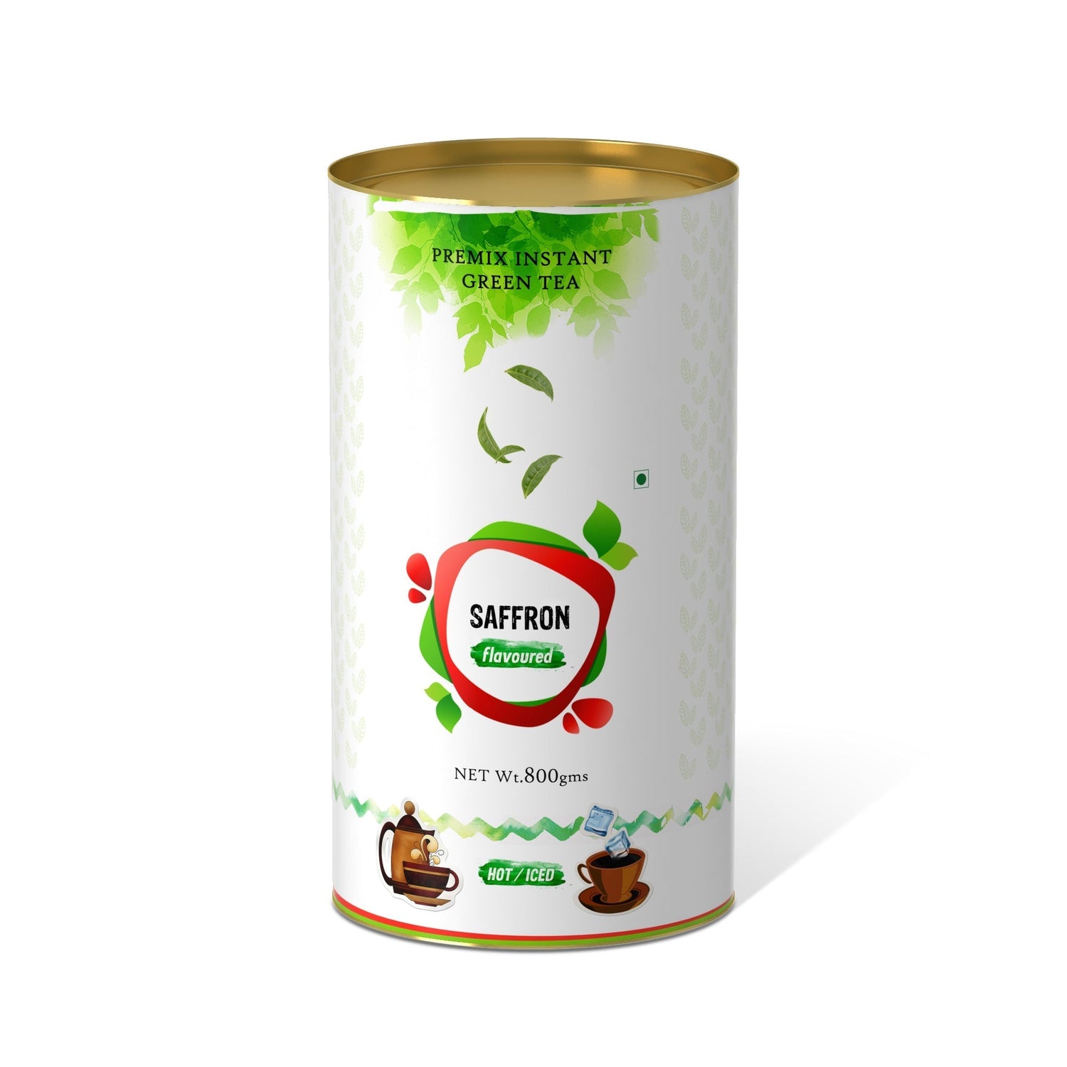 Saffron Flavored Instant Green Tea