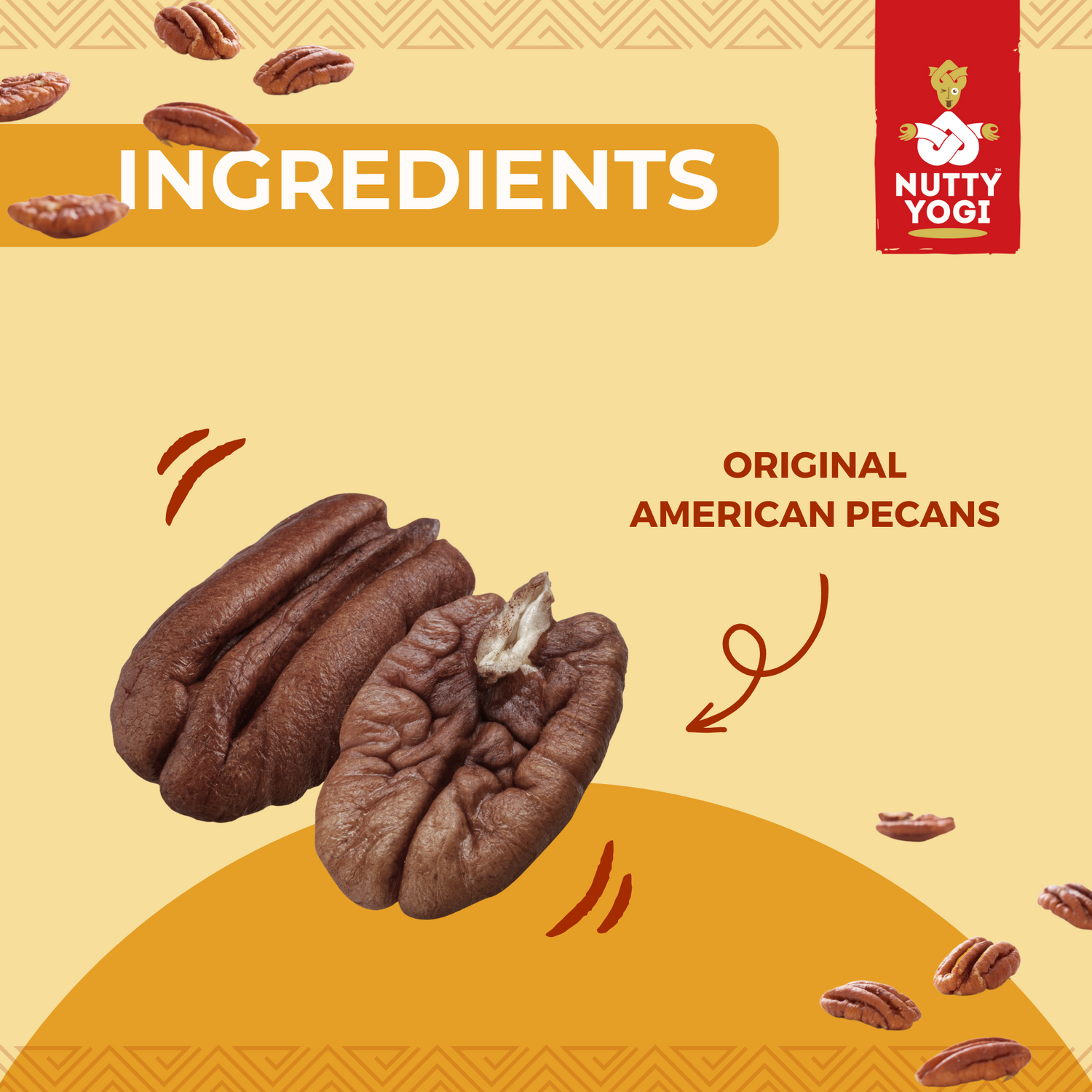 Nutty Yogi Roasted & Salted Pecans 200gm