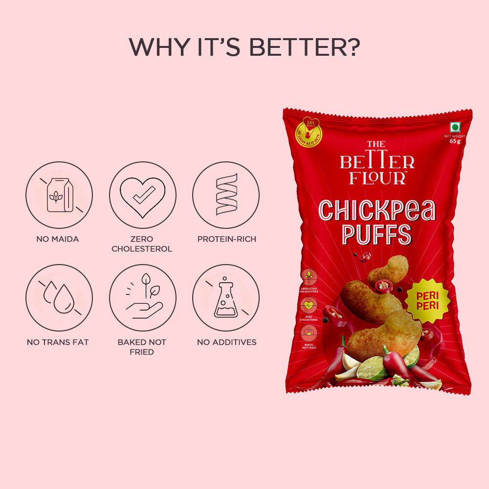 Peri Peri Chickpea Puffs