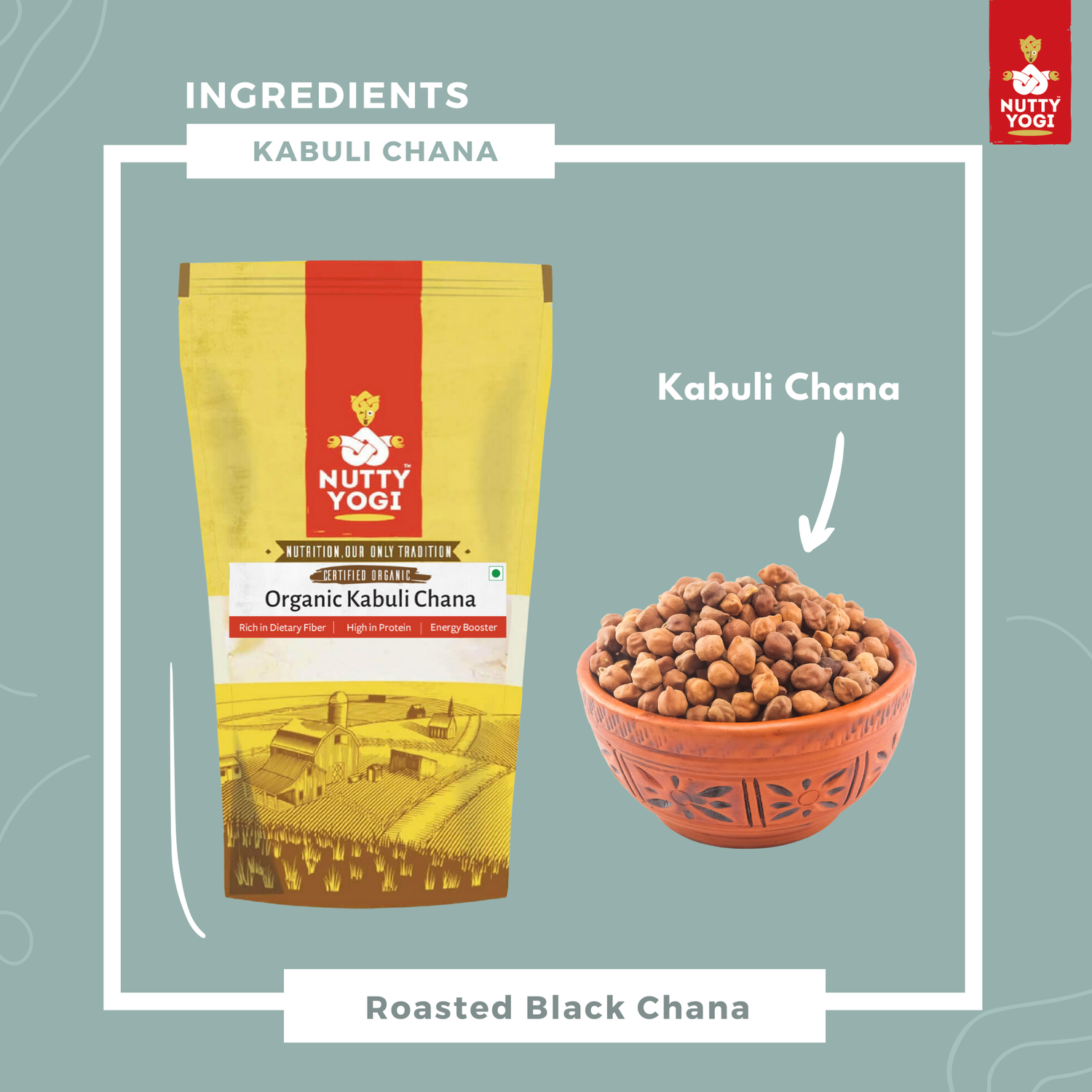 Nutty Yogi Organic Kabuli Chana