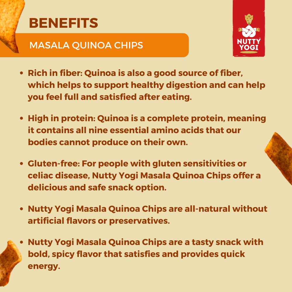 Nutty Yogi Masala Quinoa Chips 100gm