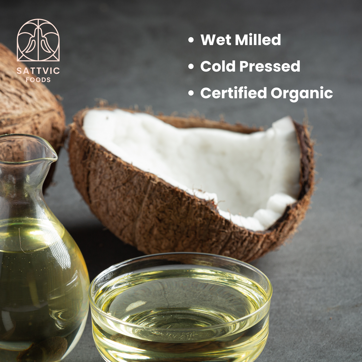 Organic Wet-Milled Cold Pressed Coconut Oil